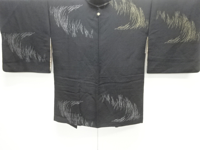 大正ロマン　抽象模様織出し一つ紋羽織